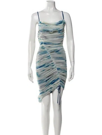 Pre-owned Simkhai Printed Knee-length Dress In Neutral