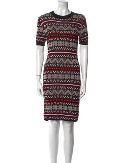 Pre-owned Simkhai Printed Knee-length Dress In Red