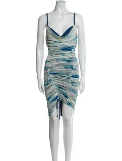 Pre-owned Simkhai Printed Knee-length Dress W/ Tags In Neutral