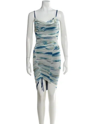 Pre-owned Simkhai Printed Knee-length Dress W/ Tags In Neutral