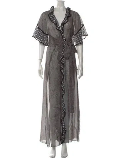 Pre-owned Simkhai Printed Long Dress In Multi