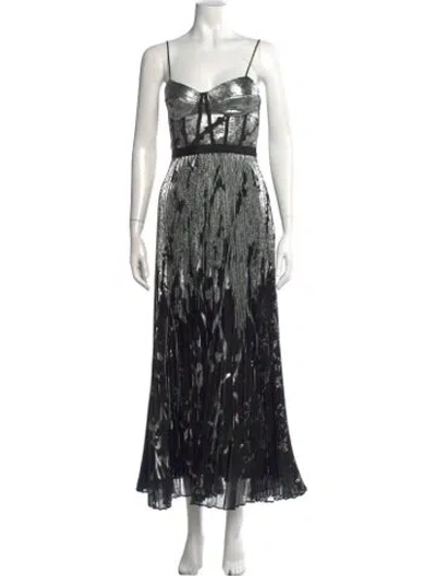 Pre-owned Simkhai Printed Long Dress In Multi