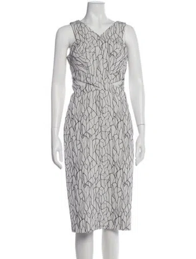 Pre-owned Simkhai Printed Midi Length Dress In Multi