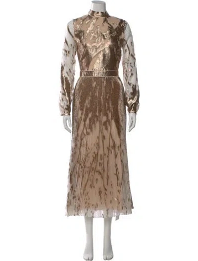 Pre-owned Simkhai Printed Midi Length Dress W/ Tags In Neutral