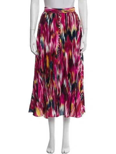 Pre-owned Simkhai Printed Midi Length Skirt In Pink