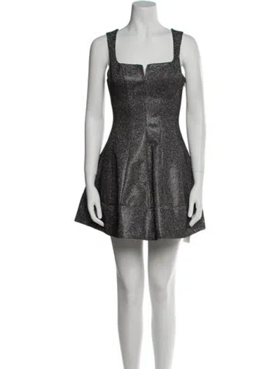Pre-owned Simkhai Printed Mini Dress In Black