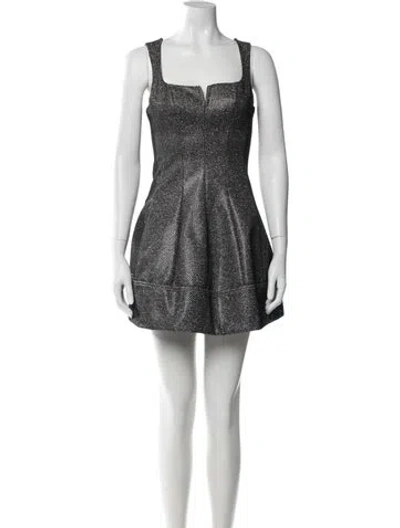Pre-owned Simkhai Printed Mini Dress In Black