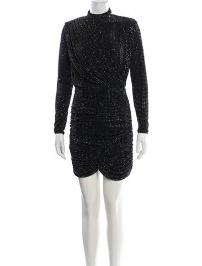 Pre-owned Simkhai Printed Mini Dress In Black