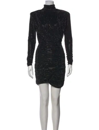 Pre-owned Simkhai Printed Mini Dress In Black