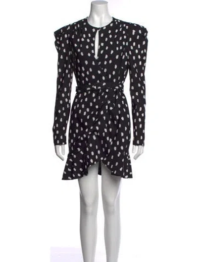 Pre-owned Simkhai Printed Mini Dress In Black
