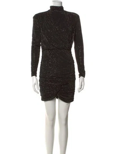 Pre-owned Simkhai Printed Mini Dress In Black