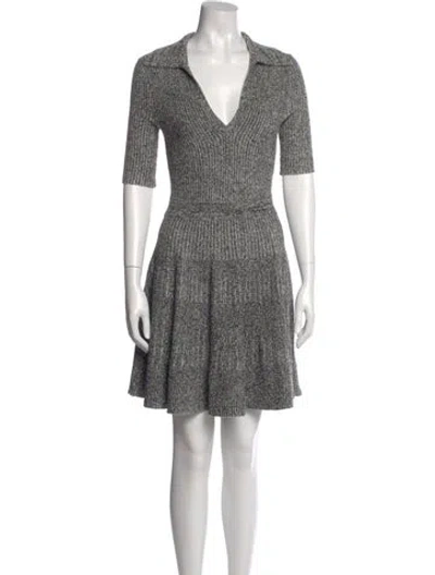 Pre-owned Simkhai Printed Mini Dress In Gray