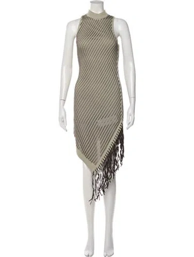 Pre-owned Simkhai Printed Mini Dress In Green