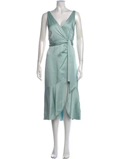 Pre-owned Simkhai Printed Mini Dress In Green