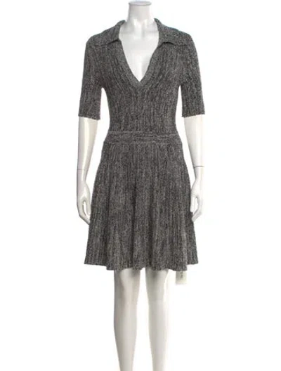 Pre-owned Simkhai Printed Mini Dress In Grey