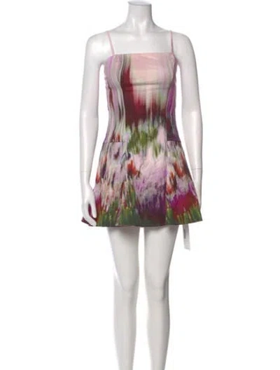 Pre-owned Simkhai Printed Mini Dress In Multi