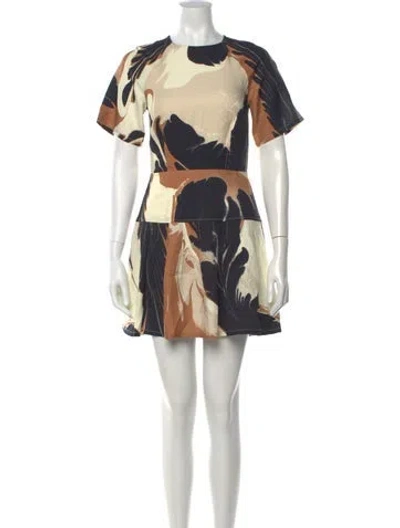 Pre-owned Simkhai Printed Mini Dress In Neutrals