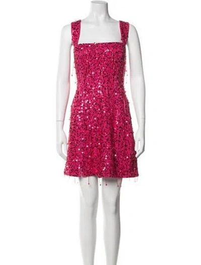 Pre-owned Simkhai Printed Mini Dress In Pink