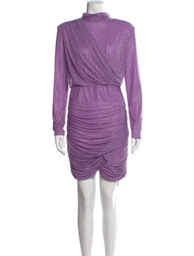 Pre-owned Simkhai Printed Mini Dress In Purple