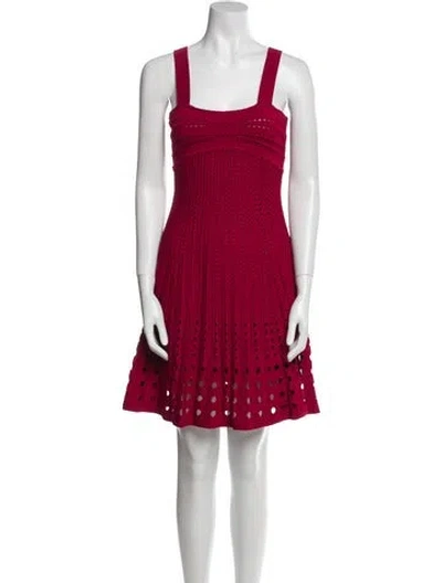 Pre-owned Simkhai Printed Mini Dress In Red