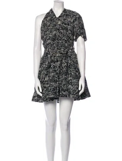 Pre-owned Simkhai Printed Mini Dress W/ Tags In Black