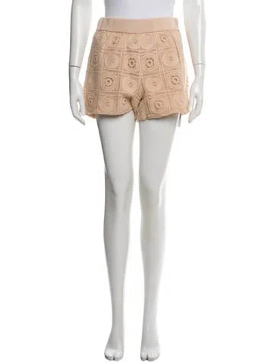 Pre-owned Simkhai Printed Mini Shorts In Neutral