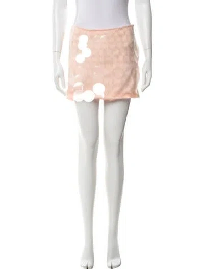 Pre-owned Simkhai Printed Mini Skirt W/ Tags In Neutral