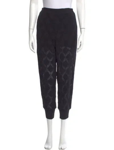 Pre-owned Simkhai Printed Skinny Leg Pants In Black