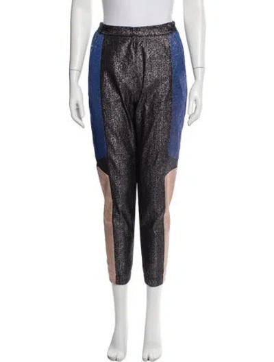Pre-owned Simkhai Printed Skinny Leg Pants In Multi
