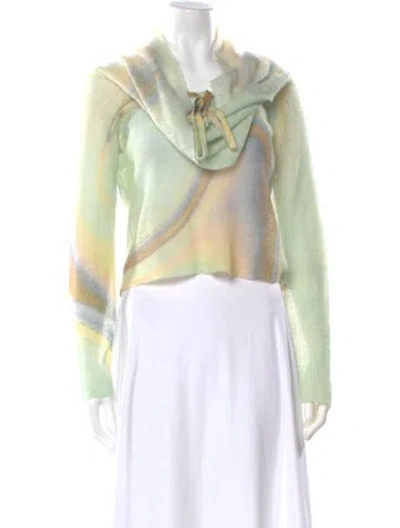 Pre-owned Simkhai Printed Sweater W/ Tags In Green