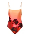 Simkhai Printed Swimsuit In Multi
