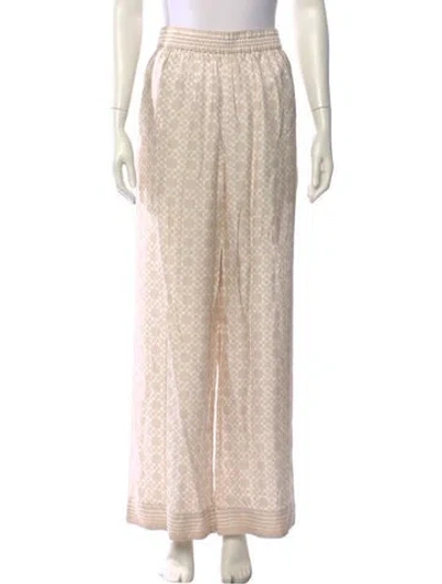 Pre-owned Simkhai Printed Wide Leg Pants In Neutral