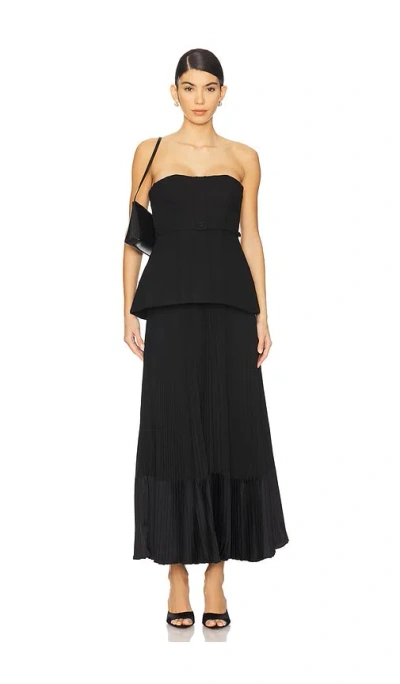 Simkhai Prisca Bustier Midi Dress In Black