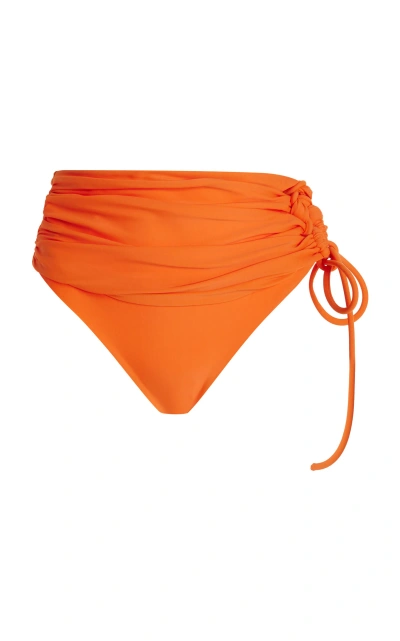 Simkhai Quadria Bikini Bottom In Orange