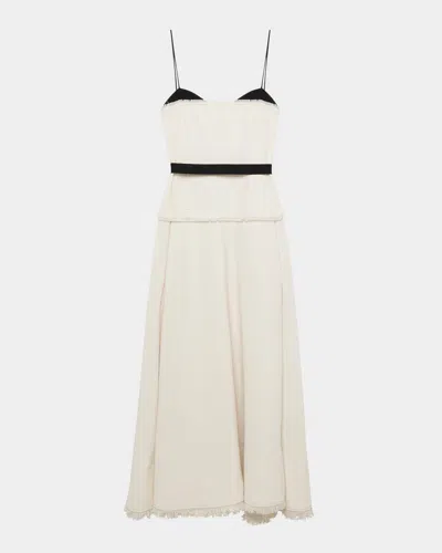 Simkhai Quinlin Bustier Midi Dress In Neutral