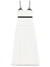 Simkhai Women's Quinlin Midi Dress In Snow Multi In White
