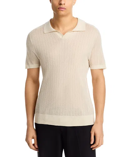 Simkhai Radcliffe Off White Polo Shirt In Multi