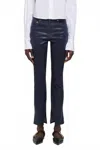 Simkhai Rae Ankle Skinny Jeans In Coated Indigo In Blue