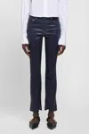 Simkhai Rae High-rise Skinny Jean In Coated Indigo