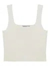 Simkhai Ramaina Square-neck Ribbed Tank Top In White