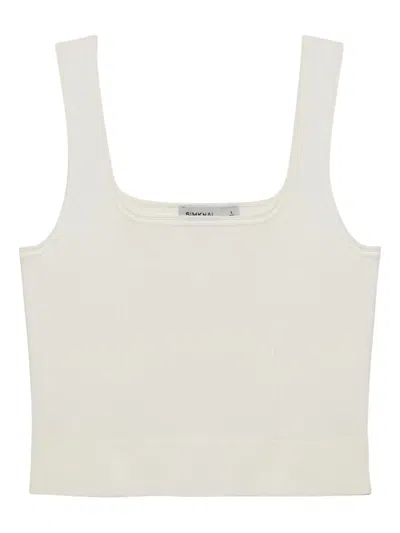 SIMKHAI RAMAINA SQUARE-NECK RIBBED TANK TOP