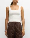 Simkhai Madine Tank Top In White In Ivory