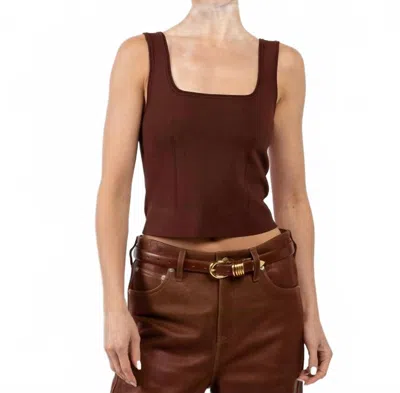 Simkhai Ramaina Tank In Cocoa In Brown