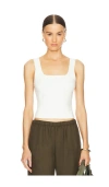 Simkhai Madine Tank Top In White In Ivory
