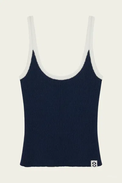 Simkhai Rayne Knit Tank In Midnight Multi In Blue