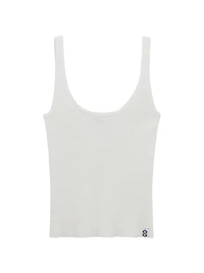 Simkhai Rayne Knit Tank Top In White
