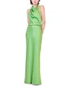 Simkhai Reannon Draped Gown In Deep Peridot