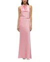 Simkhai Reannon Draped Gown In Dusty Rose