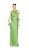 Simkhai Reannon Draped Gown In Green