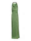 Simkhai Reannon Draped Gown In Green